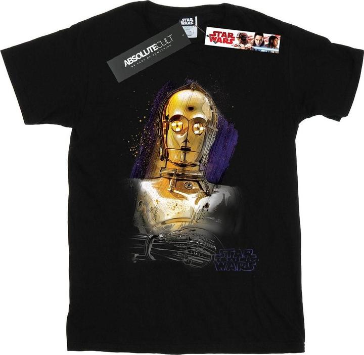 Immagine prodotto Star Wars The Last Jedi C-3PO Brushed Maglietta Ampia Donna (XXL)