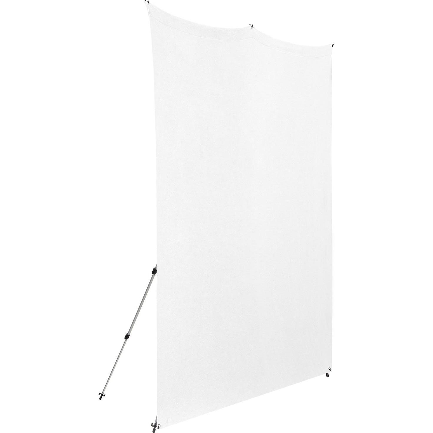 Thumbnail - Westcott X-Drop Pro - High-Key White (8' x 8') Wrinkle-Resistant Backdrop Kit, 2.4x2.4m (240 cm), Hintergrundsystem, Wei...