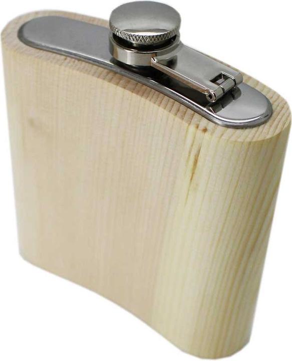 ReUseMe Flachmann aus Arve / Zirbe (170 ml)
