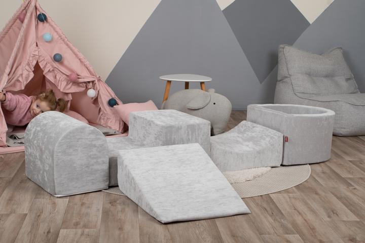 Actual product image Knorrtoys Spielblöcke soft - "Grey" (Child armchair)