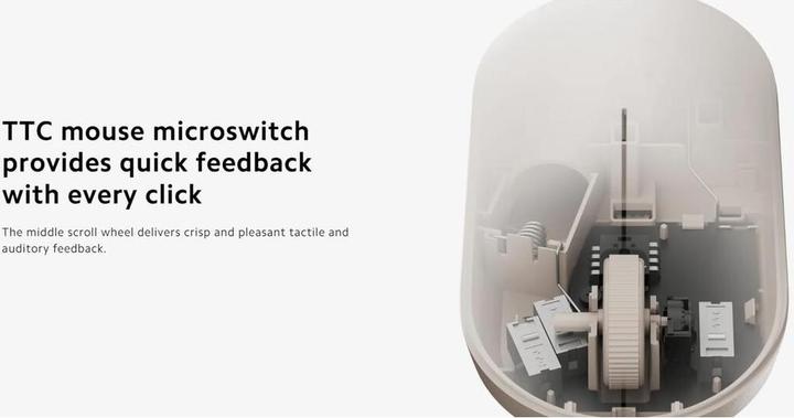 Actual product image Xiaomi Wireless Mouse Lite 2, White (Wireless)