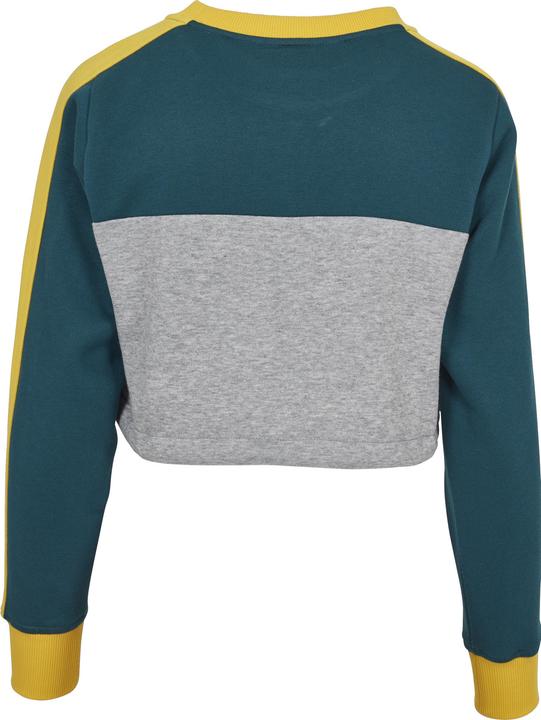 Produktbild Urban Classics Ladies Cropped 3-Tone Stripe Crew (S)