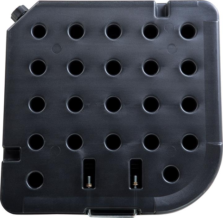 Actual product image Beliani Weighting plates for parasol stands anthracite 4 pieces fillable CARIA