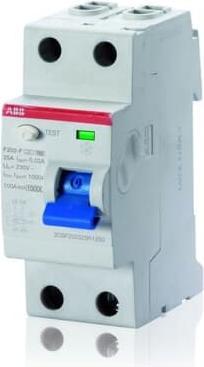 Actual product image ABB F202F-40/0,03 RCD switchÂ 2P, type F, 40A, 30mA
