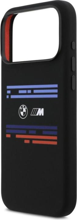 Produktbild BMW M Silicon Horizontal Line MagSafe Case for iPhone 17 Pro Max Black (Apple iPhone 17 Pro Max)