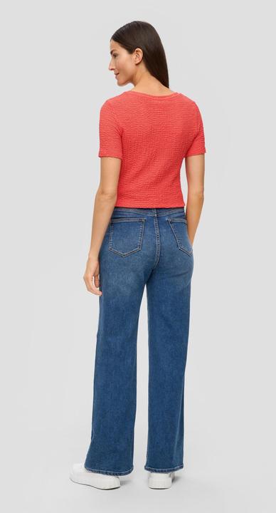 Actual product image S.Oliver T-Shirt T-Shirt aus Strukturjersey (44)