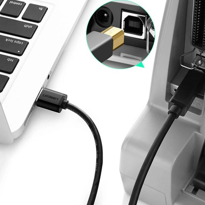 Produktbild Ugreen Printer Cable USB 3.0 A-B US210, 1m (black) (1 m, USB 3.0)