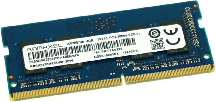 Lenovo 4Go DDR4 2666 SODIMM,Ramaxel (2666 MHz, RAM DDR4, SO-DIMM)