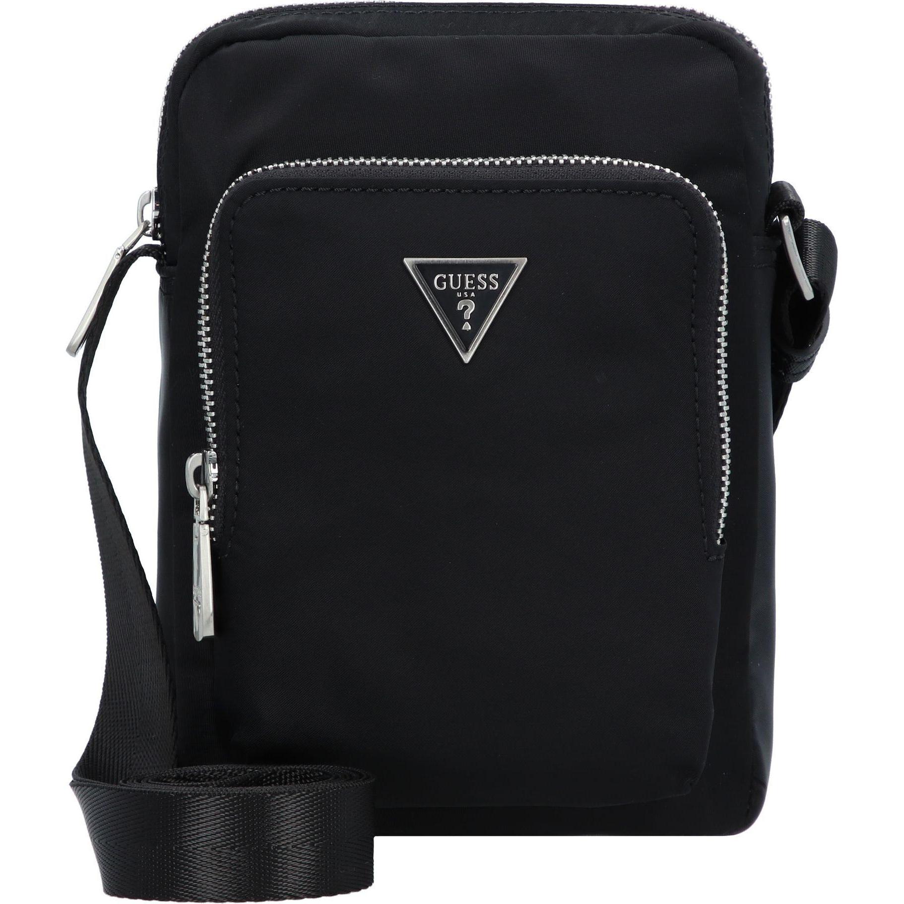Guess, Handtasche, Certosa Umhängetasche 19.5 cm, Schwarz