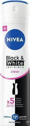 Immagine prodotto NIVEA Antitraspirante Sprayack & White Invisible Pure 150 ml (Getto vaporizzato, 150 ml)