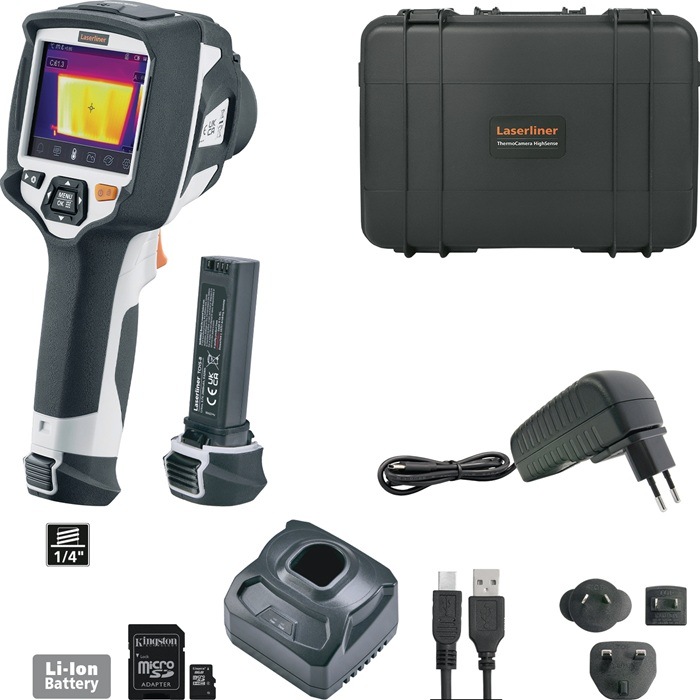 Actual product image Laserliner ThermoCamera HighSense thermal imaging camera -20 to +650°C 160 x 120 pixels 9Hz