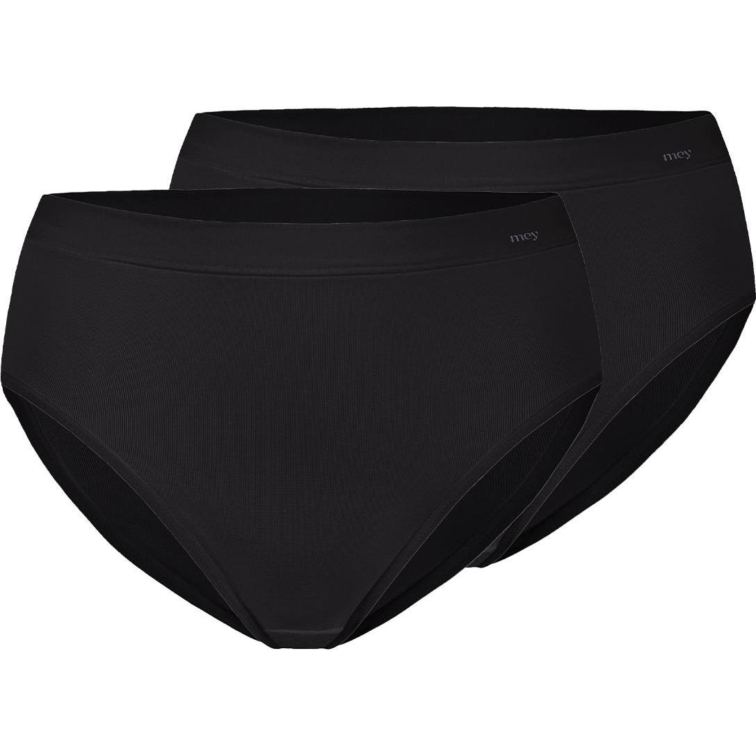 Thumbnail - Mey, Damen, Unterhosen, 2er Pack Emotion Taillen Slip, Schwarz, (42, 2er Pack)