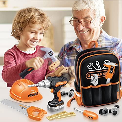 Produktbild Activity Board Kinder Werkzeug Spielzeug Set - Bohrmaschine Spielwerkzeug Werkzeugtasche Akkuschrauber