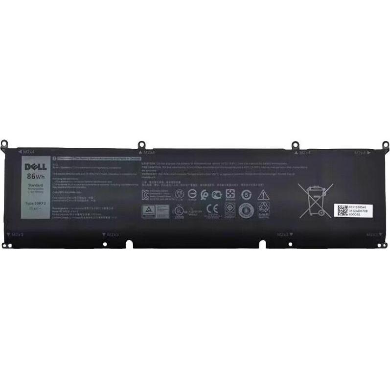 Dell 86Wh Lithium-ion battery for XPS 15 (6 Zellen, 7200 mAh), Notebook Akku