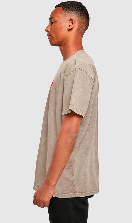 Produktbild Merchcode Brandalised - Molotov Teddy Acid Washed Oversize Tee - 189291 (S)
