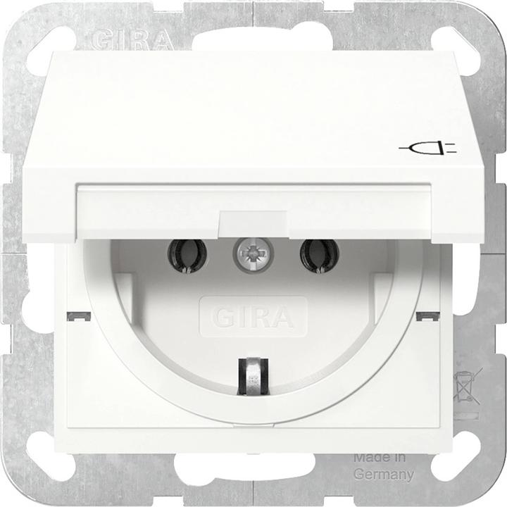 Gira SCHUKO KD System 55 Zuiver wit 445403