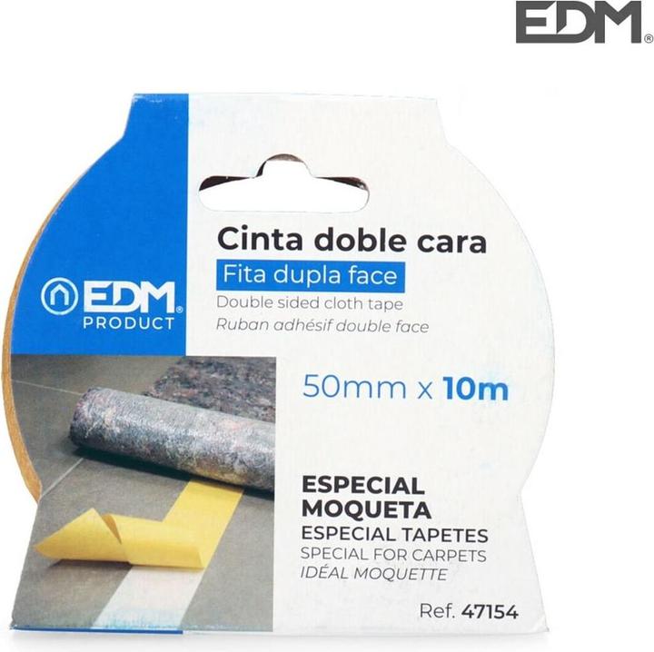 Produktbild EDM Klebeband 47154 10 m x 50 mm 50 mm x 10 m Weiss (50 mm)