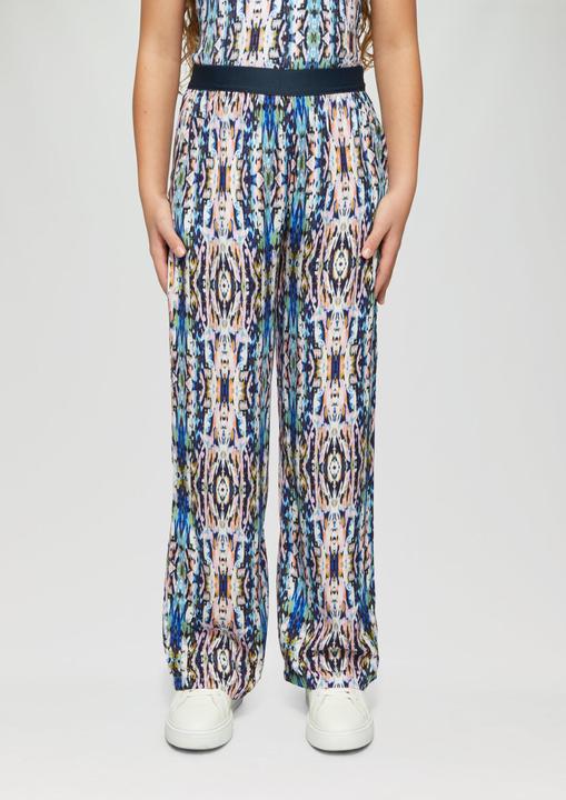 Actual product image S.Oliver Hose Gemusterte Wide-Leg-Hose aus satinierter Viskose (134)