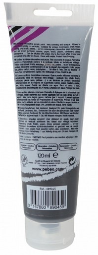 Image du produit Pebeo Decocrème Peinture acrylique mate (En velours, 120 ml)