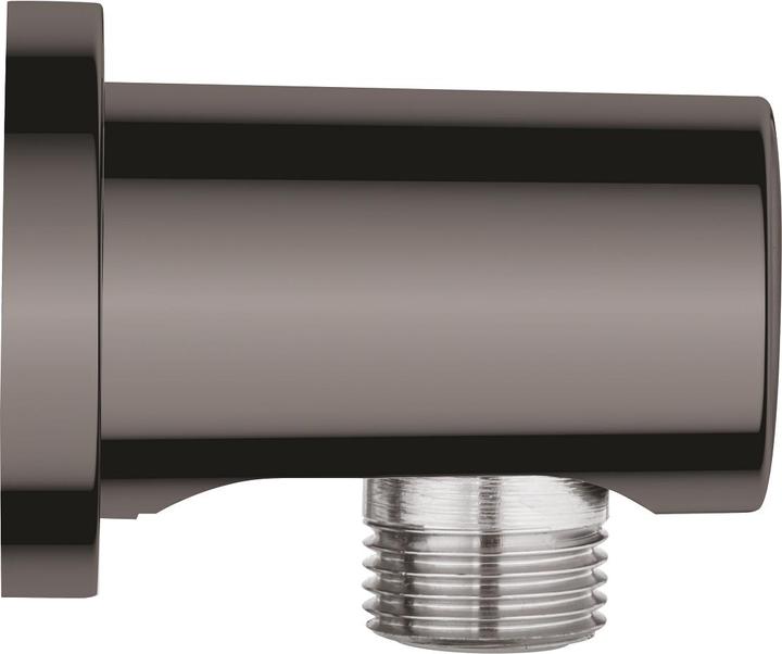 Actual product image Grohe Wall connection Rainshower 1/2inch, round rosette hard graphite