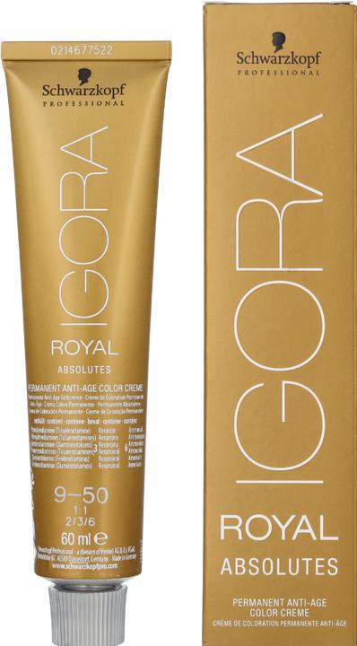 Image du produit Schwarzkopf Professional Igora Royal Absolutes Couleur permanente Crème (Blond)
