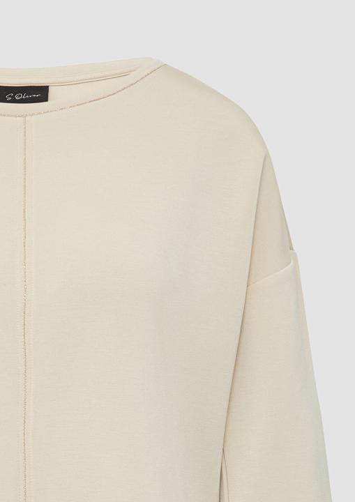 Produktbild s.Oliver Sweatshirt Modal-Sweatshirt im Relaxed Fit mit Schmuck-Details (46)