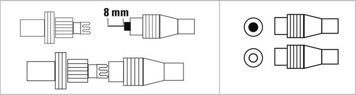 Image du produit Hama Kit coaxial, mâle/femelle, à pincer (Câble d'antenne)