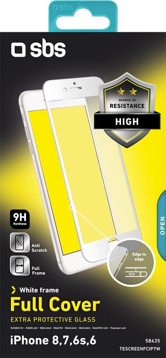 Actual product image SBS Full Cover Glass Screen Protector for iPhone 8/7/6s/6 (1 Piece, Apple iPhone 8)