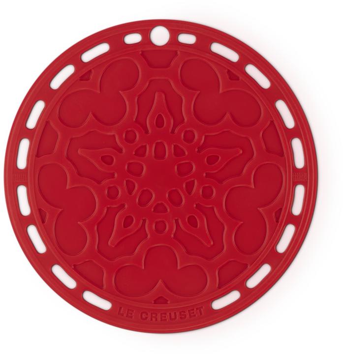 Le Creuset Vleespot rond Frans 20cm kersenrood (1 x, Pan onderzetter)