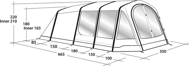 Produktbild Outwell Stone Lake 5ATC Tent (Tunnelzelt, 34.40 kg, 5 Personen)