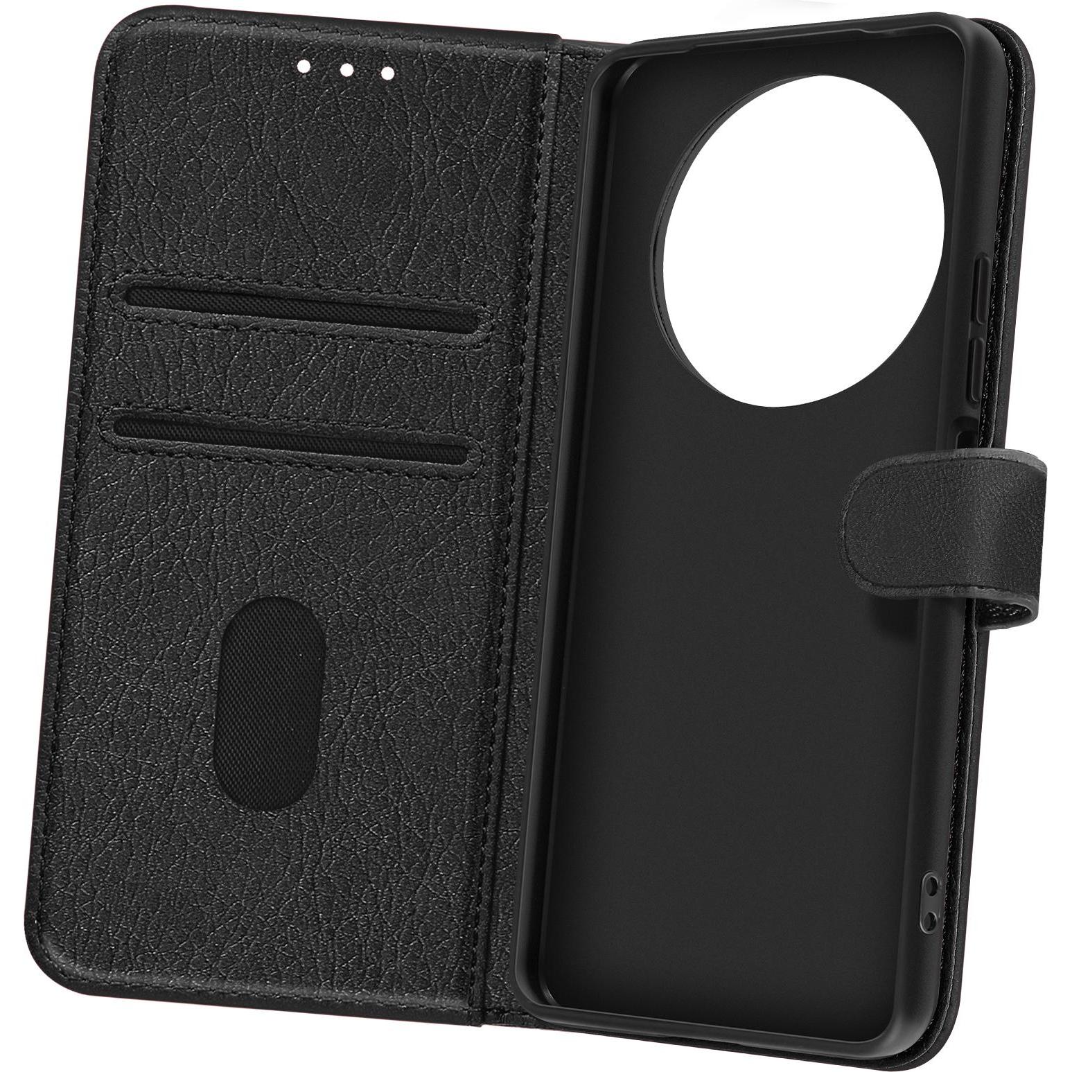 Avizar Chesterfield Wallet Cover Series (Xiaomi Redmi A3), Smartphone Hülle, Schwarz