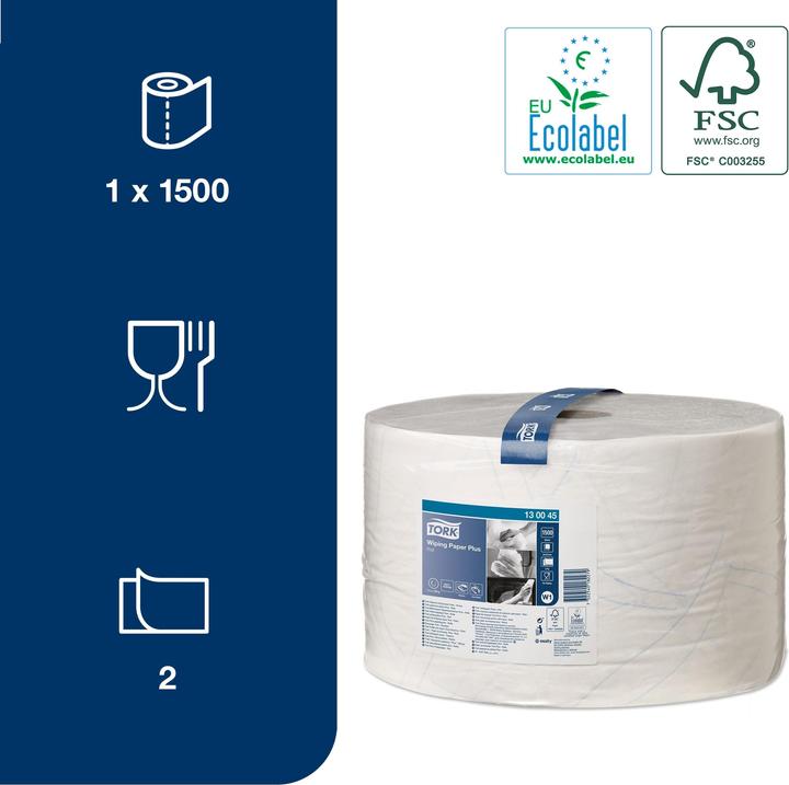 Actual product image Tork Wiping Paper Plus White 1x510m (1 x)