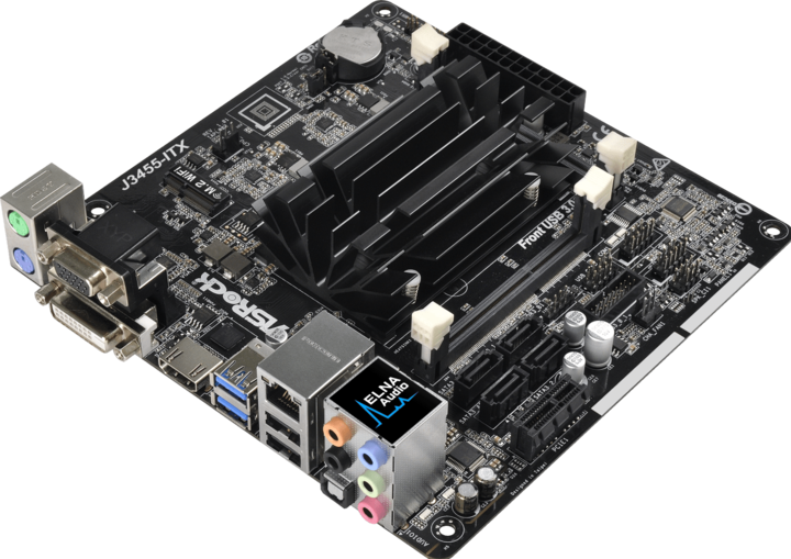Actual product image AsRock J3455-ITX (Onboard, Intel SoC, Mini-ITX)