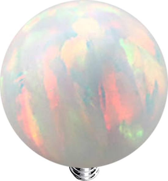Image du produit Star Piercing Dermal Anchor Boule Opale blanc (sans laiton, Acier chirurgical 316L)