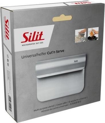Produktbild Silit Gemüseschaufel Küchenhilfe Teigschaber 11x15cm Cut'n Serve Edelstahl matt