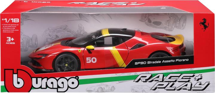 Actual product image Bburago Ferrari R&P SF90 Stradale Assetto Fiorano 1/18 rot