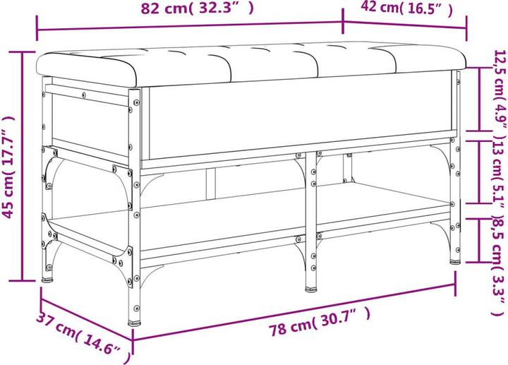Produktbild vidaXL Serena (82 x 42 x 45 cm)