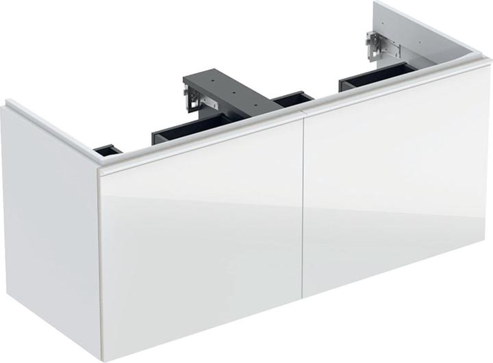 Actual product image Geberit Keramag / vanity unit Acanto 119 cm white high gloss without double washbasin 5006 (119 x 47.5 x 53.5 cm)