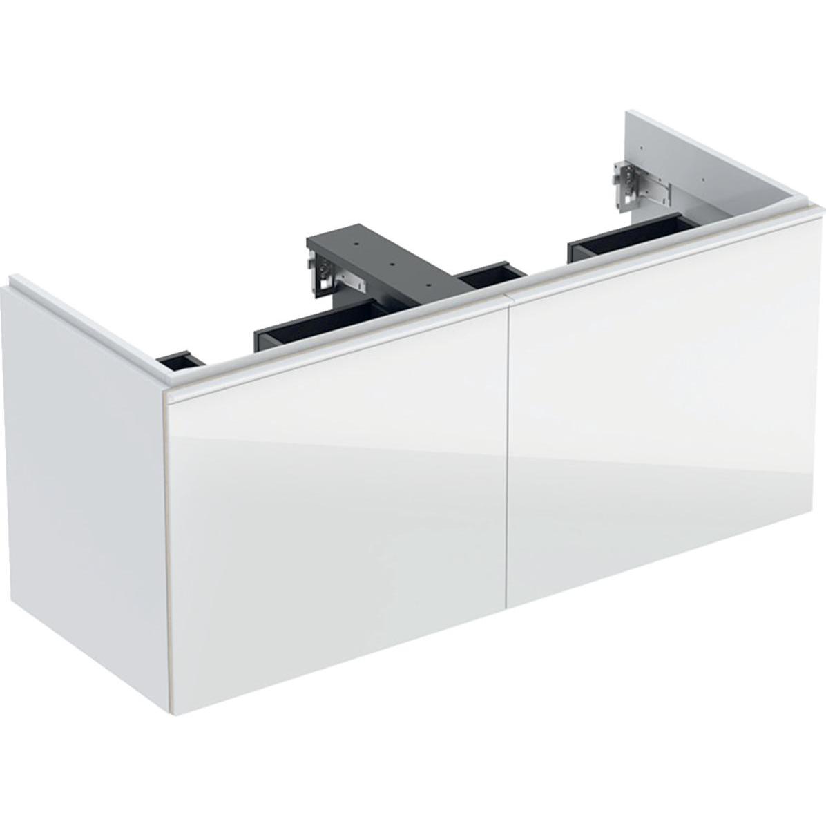 Geberit, Waschbeckenunterschrank, Waschtischunterschrank Acanto 119 cm wei hochglnzend ohne Doppelwaschtisch 5006 (119 x...