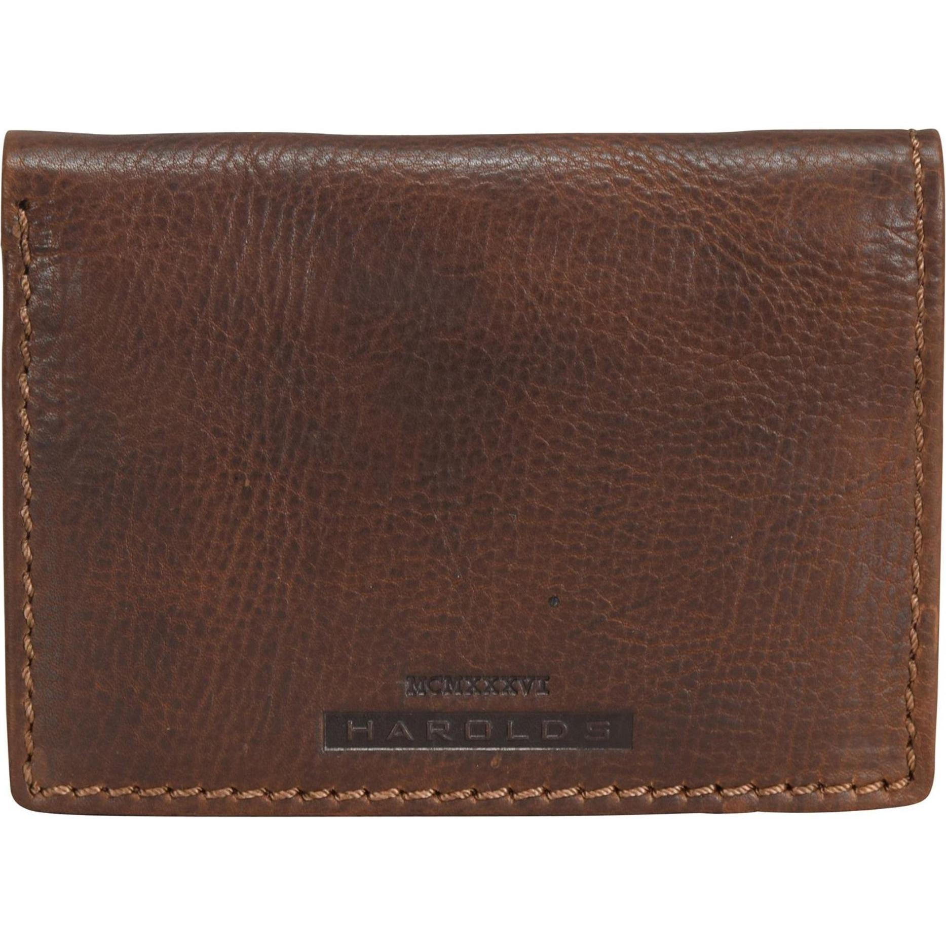 Harolds, Herren, Portemonnaie, Wallet upend, Braun