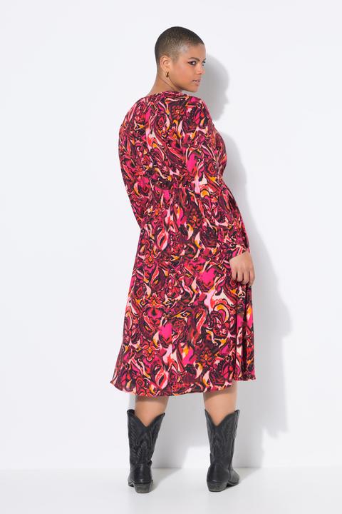 Actual product image Studio Untold Midikleid, A-Linie, Alloverprint, Raglan-Langarm (54)