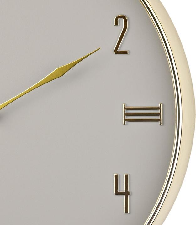 Actual product image Hometime Round Wall Clock Grey & Gold