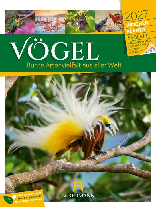 Vögel Wochenplaner Kalender 2027 (Special)