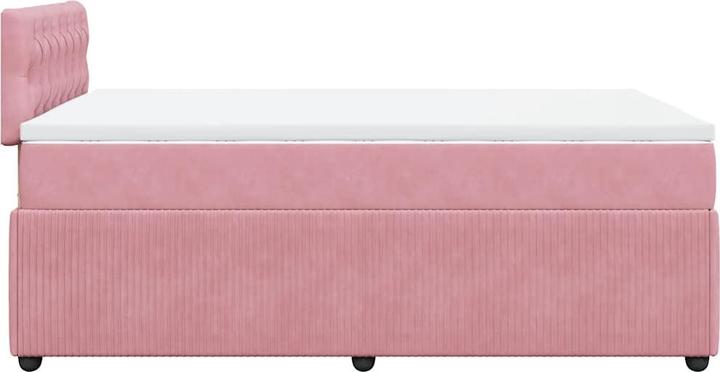 Produktbild vidaXL Bo x springbett mit Matratze 120 x 200 cm Samt (120 x 200 cm)