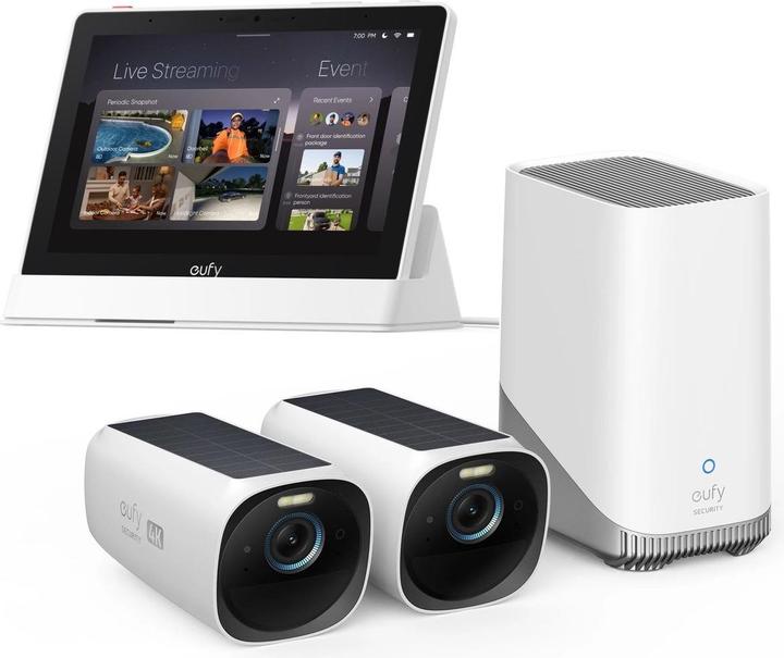 Actual product image eufy eufyCam 3 Outdoor Cameras with HomeBase 3 and Smart Display