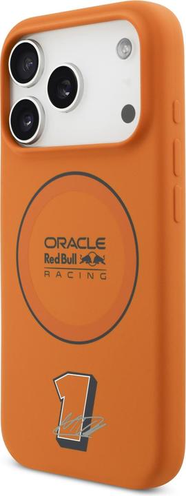 Actual product image Red Bull Silicone Blue Ring MagSafe Case for iPhone 17 Pro Orange (Apple iPhone 17 Pro)