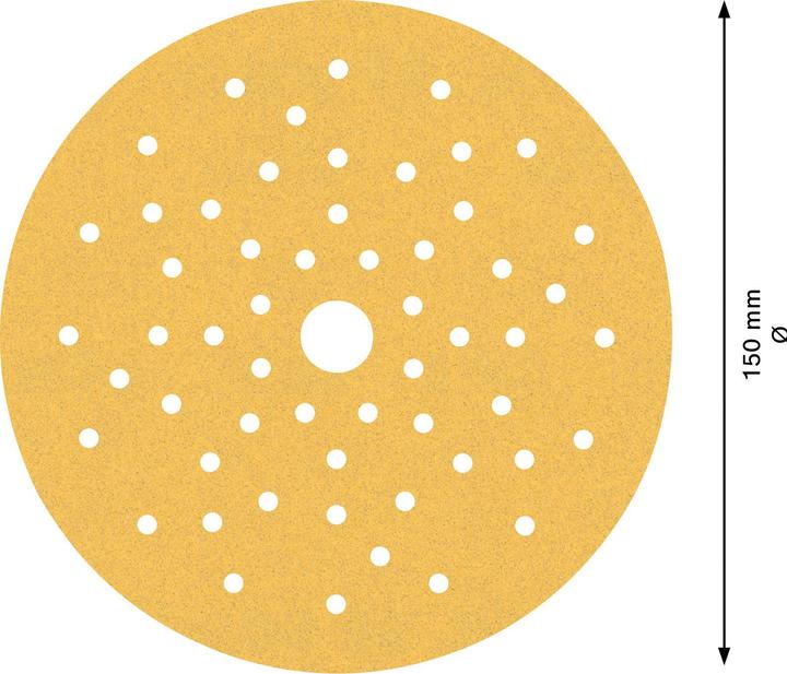 Image du produit Bosch Professional Zubehör Papier abrasif Expert C470 multi-trous pour ponceuse excentrique, 150 mm, G 120, 50 pcs. (120)