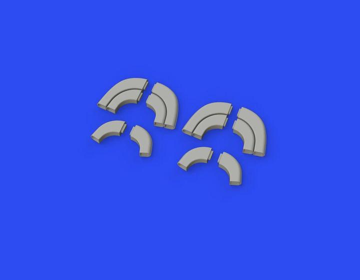 Image du produit Eduard Yak-9D exhaust stacks PRINT pour ZVEZDA