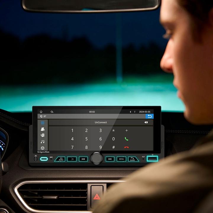 Immagine prodotto Krüger&Matz Kruger&Matz KM2017 1DIN CarPlay/AndroidAuto Autoradio (Apple Carplay, Auto Android)