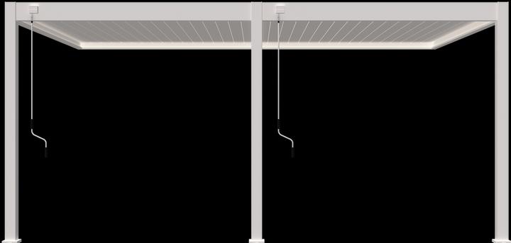Produktbild Weide Wandpergola Deluxe Plus 3.6x5.3m Weiss (360 cm, 530 cm)